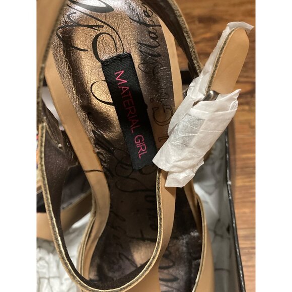 Material Girl Women's Wedge Sandals Size 7.5 M - New In Box by Madonna - Picture 3 of 7